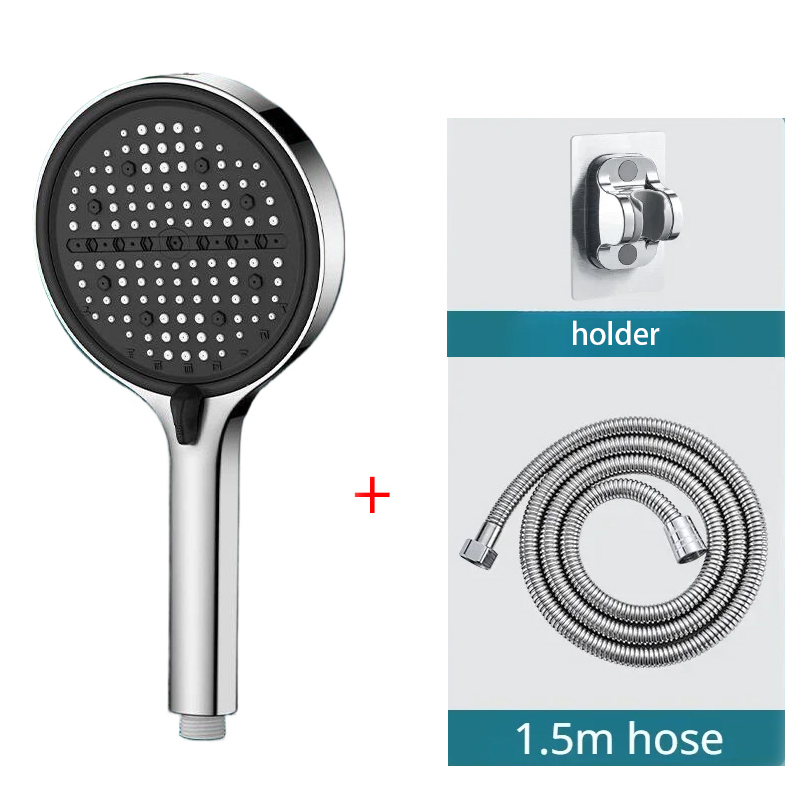 Plumbing - 3pcs Bathroom Shower Head Silver 8