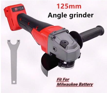 Brushless Angle Grinder Battery Powered - 18V Lithium Battery 3‑Gears 125mm For