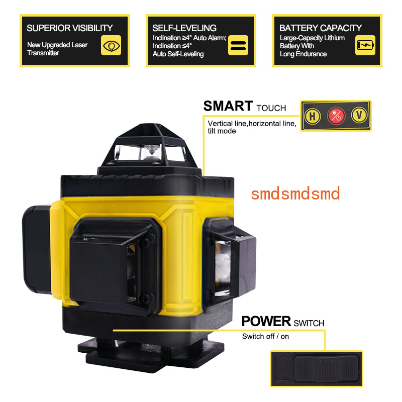 16 Lines 4D Laser Level Horizo - огляд і ціна Laser Level 16 Lines 4D Green