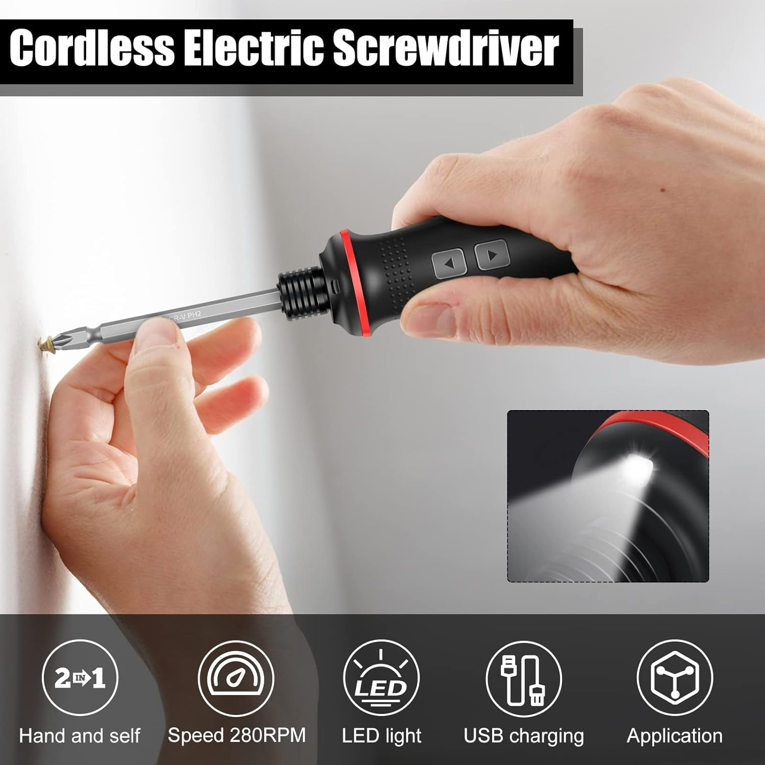 Rechargeable 3.7V Cordless Scr - огляд і ціна Electric Screwdriver Rechargeable Usb