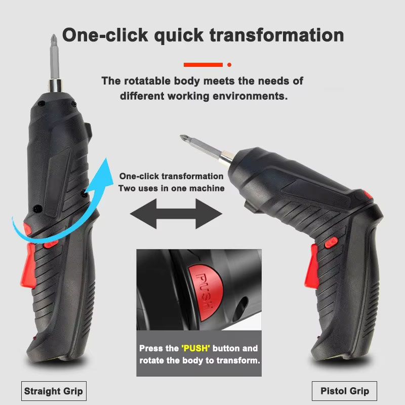Electric Screwdriver Set 3.6V  - огляд і ціна Electric Screwdriver Rechargeable Usb