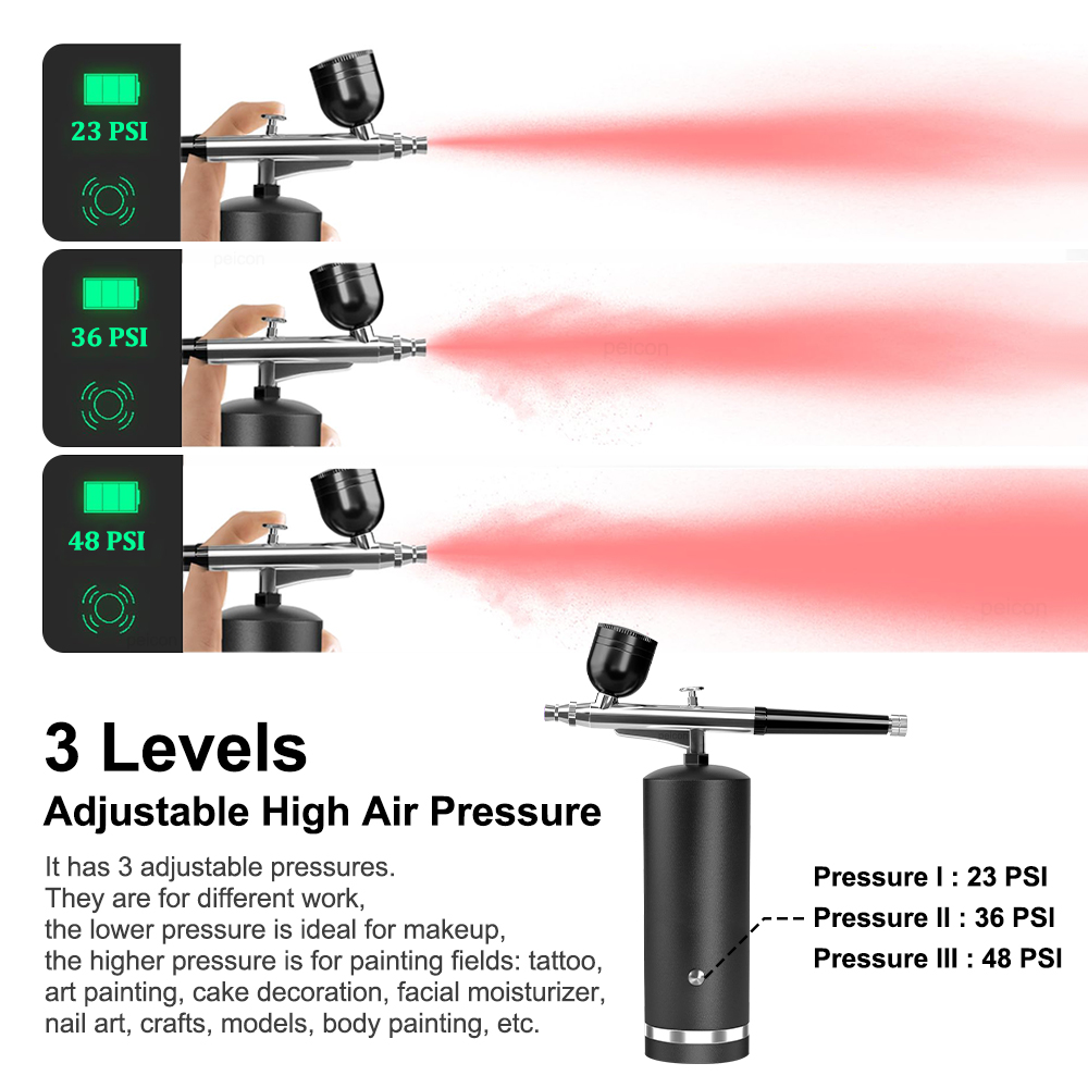 Airbrush with Compressor Recha - огляд і ціна Airbrush Kit With Mini Compressor