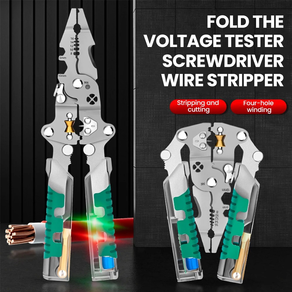 Foldalbe Wire Stripping Pliers - огляд і ціна Automatic Wire Stripper Cutter