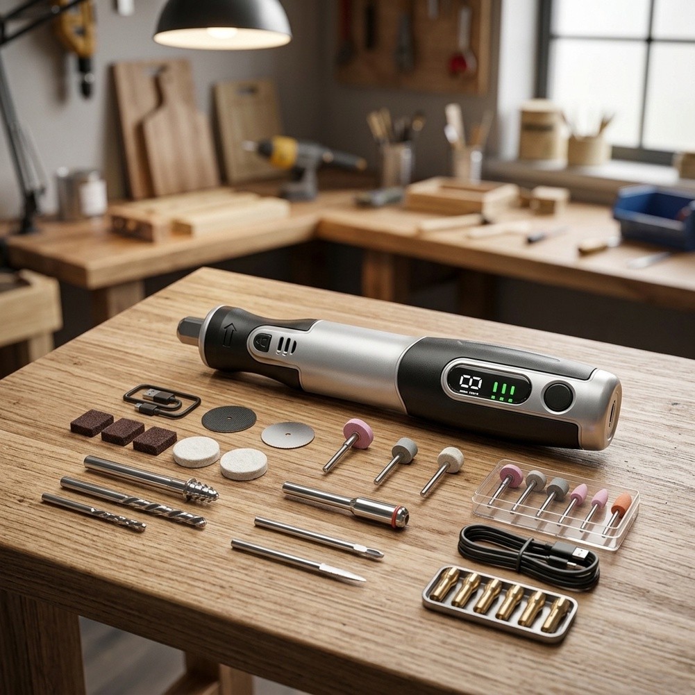 Cordless Electric Rotary Tool  - огляд і ціна Cordless Rotary Tool Kit Accessories
