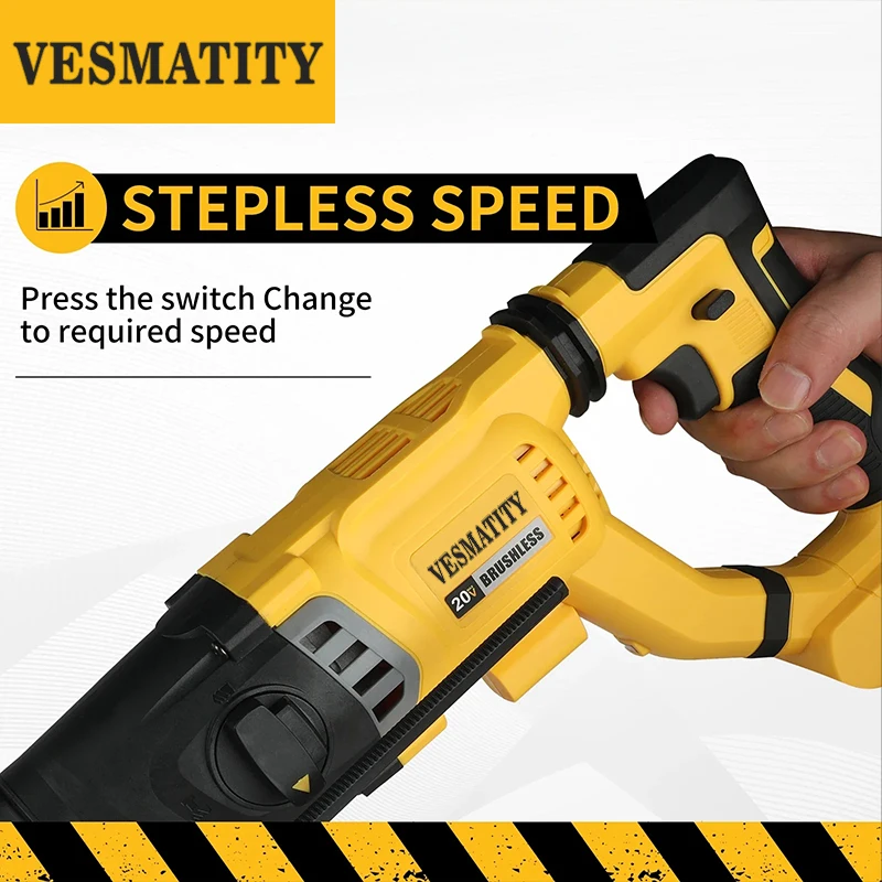 Vesmatity Brushless Cordless H - огляд і ціна Brushless Cordless Electric Drill 18V