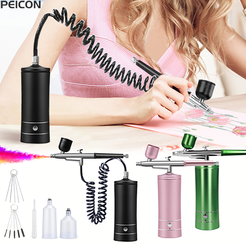 Airbrush Painting Airbrush wit - огляд і ціна Airbrush Kit With Mini Compressor