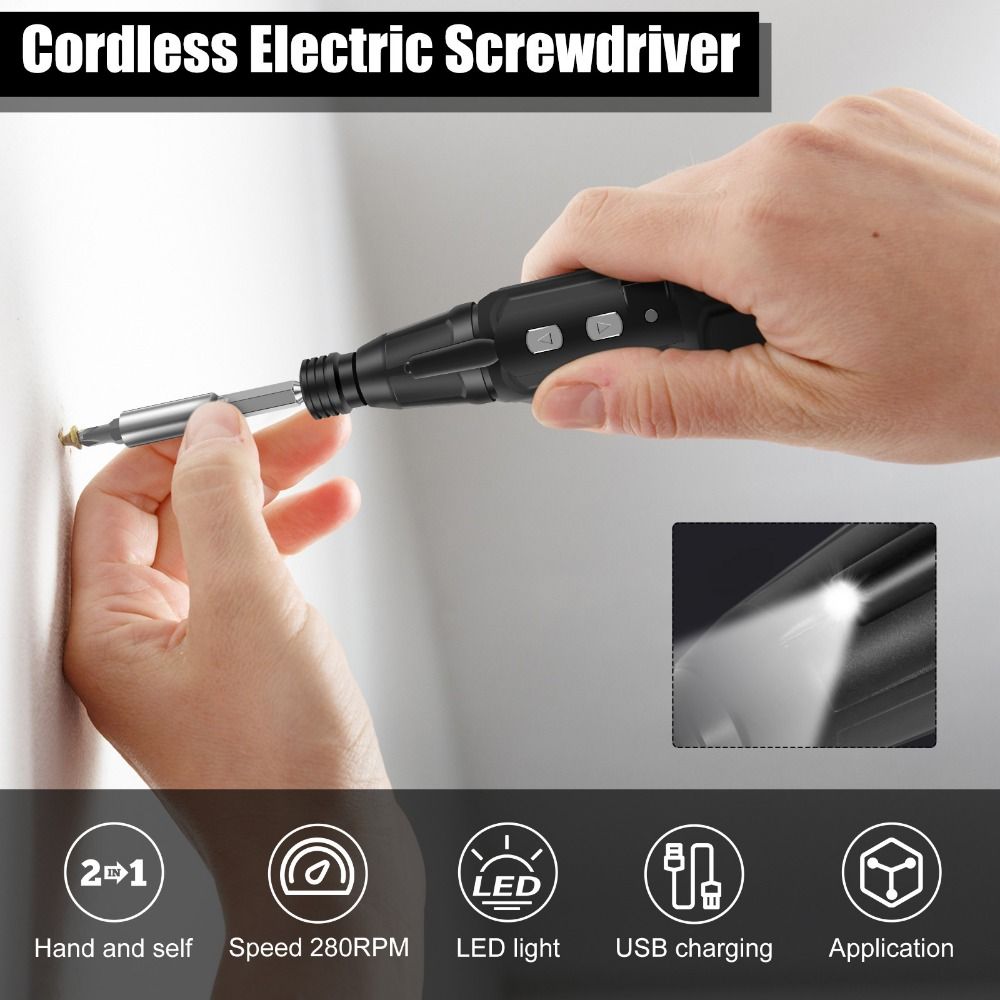 3.6V Electric Screwdriver with - огляд і ціна Electric Screwdriver Rechargeable Usb