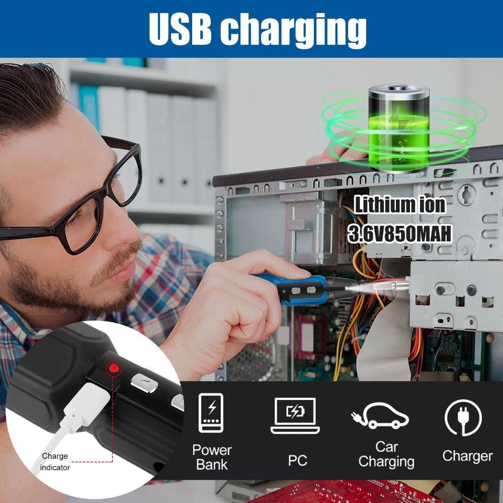 3.6V Electric Screwdriver with - огляд і ціна Electric Screwdriver Rechargeable Usb