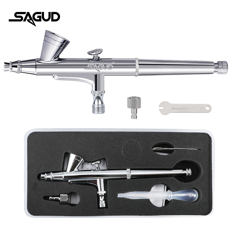 SAGUD Airbrush Model SD-135 0. - огляд і ціна Airbrush Kit With Mini Compressor