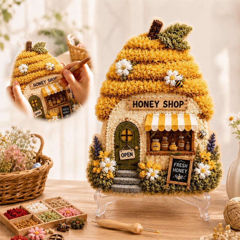 3D Mushroom House Poke Art DIY - огляд і ціна Hand Tools