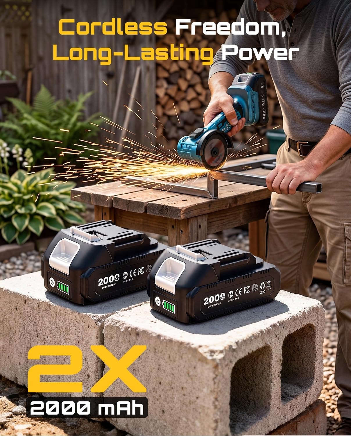 SEESII Cordless Mini Angle Gri - огляд і ціна Brushless Angle Grinder Battery Powered