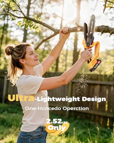 2-in-1 Cordless Pole Saw & 6-I - огляд і ціна Mini Electric Chainsaw 6 Inch