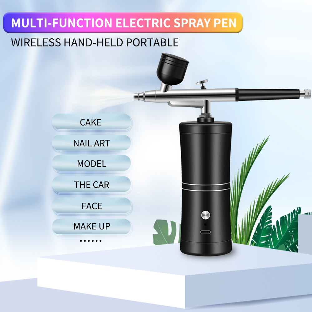 Portable Rechargeable Wireless - огляд і ціна Airbrush Kit With Mini Compressor