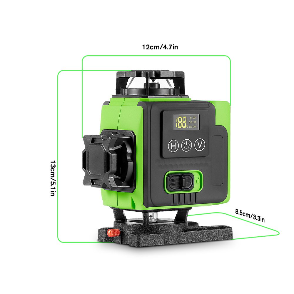 4D 16-line laser level, self-l - огляд і ціна Laser Level 16 Lines 4D Green