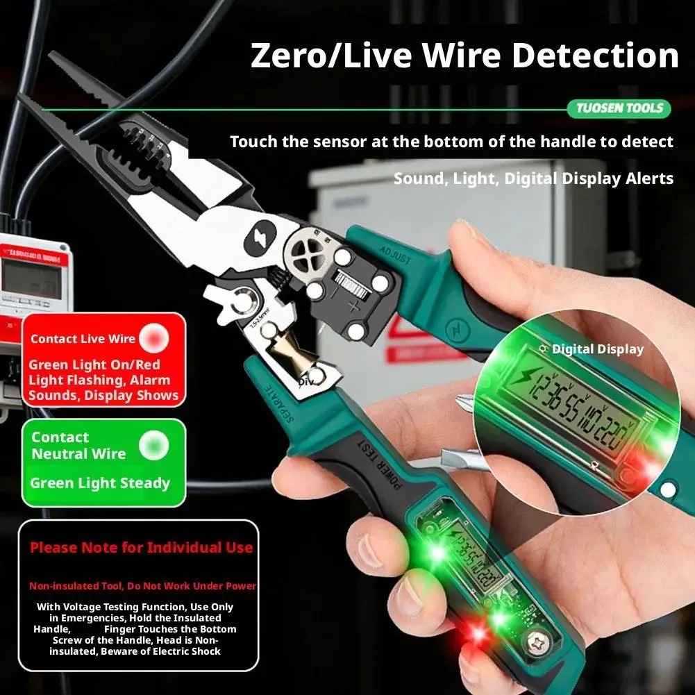 Electrician Pliers with Digita - огляд і ціна Automatic Wire Stripper Cutter