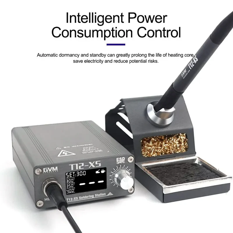 GVM T12-XS Smart LED Digital D - огляд і ціна Digital Soldering Station T12