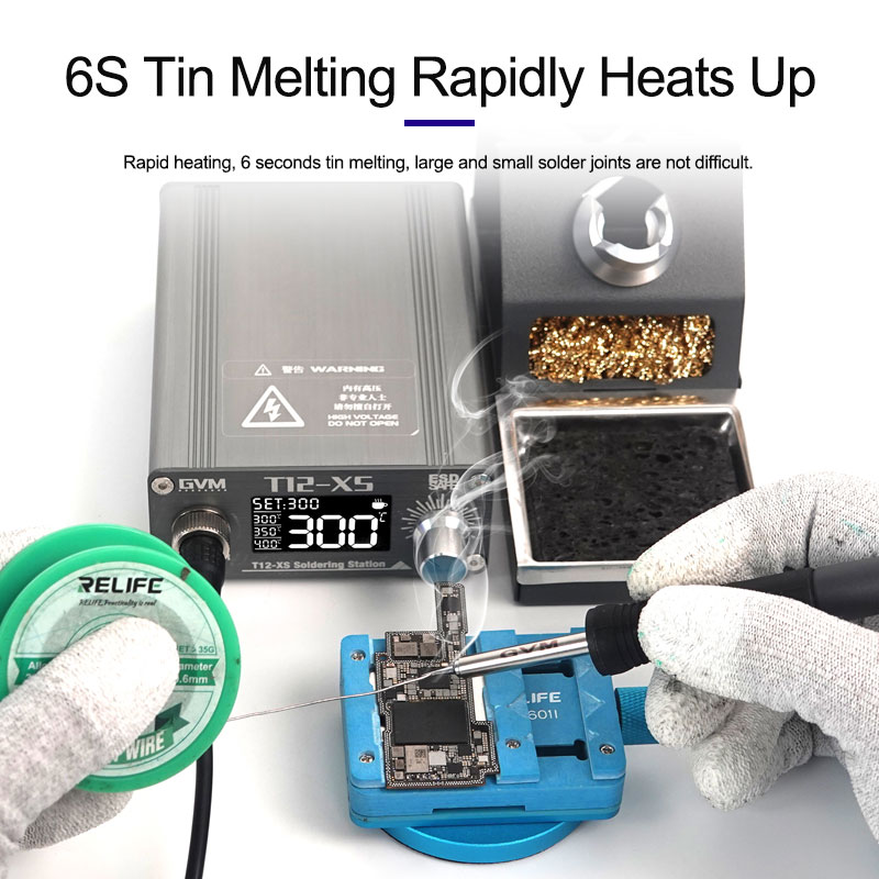 GVM T12-XS Digital Display Adj - огляд і ціна Digital Soldering Station T12
