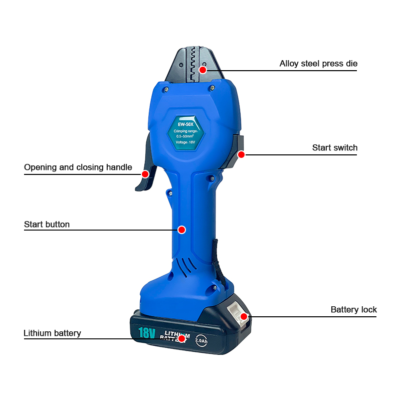 EW-50X Rechargeable Crimping T - огляд і ціна Electrical