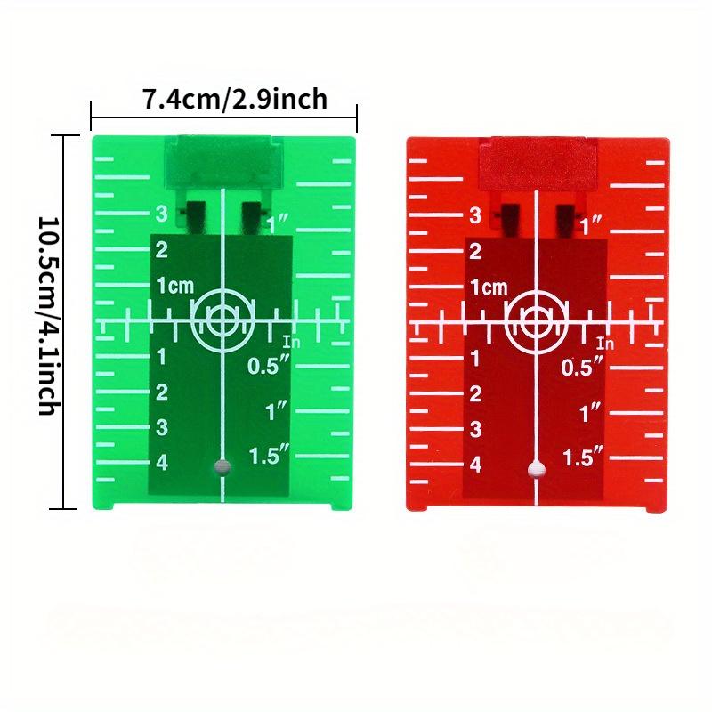 1PCS Inch Cm Laser Target Card - огляд і ціна Laser Level 16 Lines 4D Green