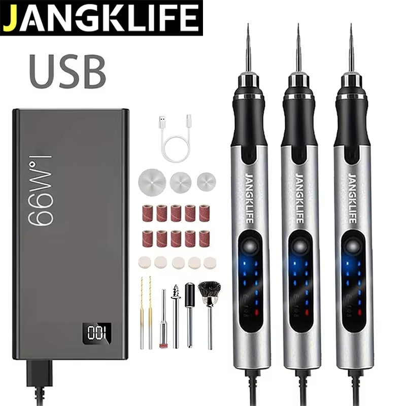 JANGKLIFE USB Rechargeable Rot - огляд і ціна Cordless Rotary Tool Kit Accessories