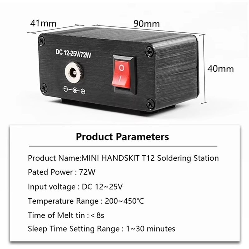 B03C-T12 Digital Soldering Sta - огляд і ціна Digital Soldering Station T12