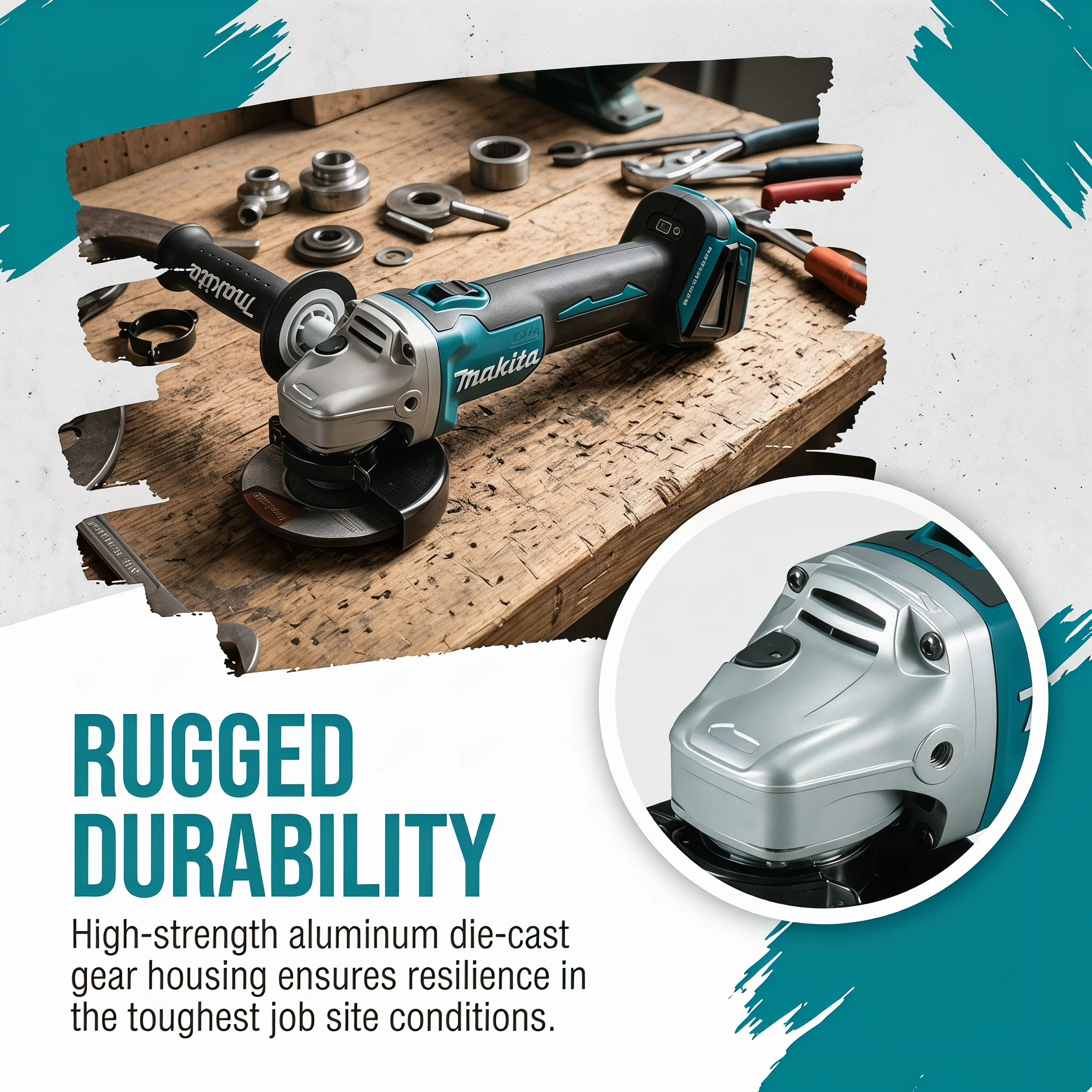 100mm High Power Makita DGA404 - огляд і ціна Brushless Angle Grinder Battery Powered