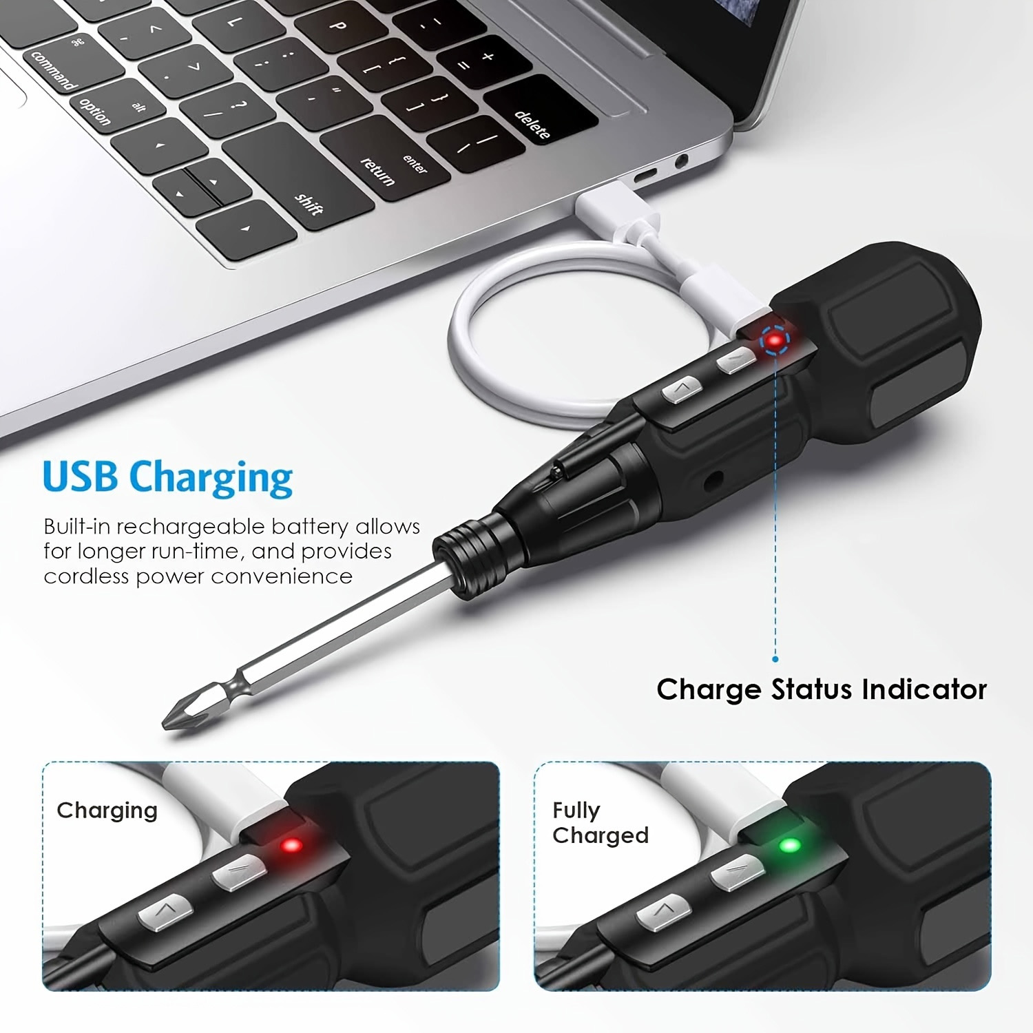 Electric Screwdriver Rechargea - огляд і ціна Electric Screwdriver Rechargeable Usb